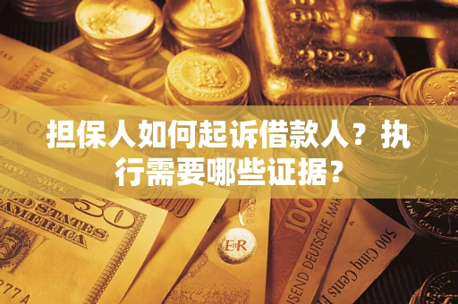 武汉担保人如何起诉借款人？执行需要哪些证据？