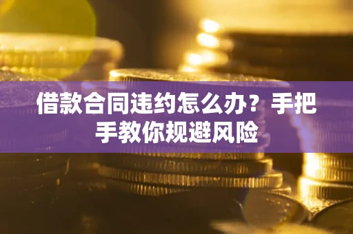 武汉借款合同违约怎么办？手把手教你规避风险