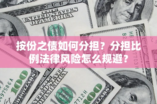 武汉按份之债如何分担？分担比例法律风险怎么规避？