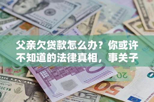 武汉父亲欠贷款怎么办？你或许不知道的法律真相，事关子女未来