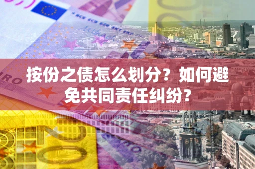 武汉按份之债怎么划分？如何避免共同责任纠纷？