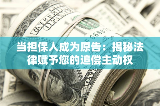 武汉当担保人成为原告：揭秘法律赋予您的追偿主动权